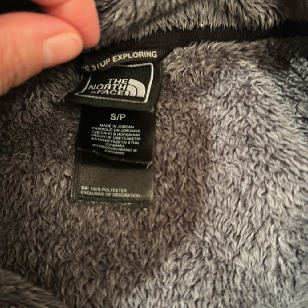 The North Face Women’s Osito Faux Fur Mock Neck Jacket Charcoal Gray Size Small - Picture 5 of 16